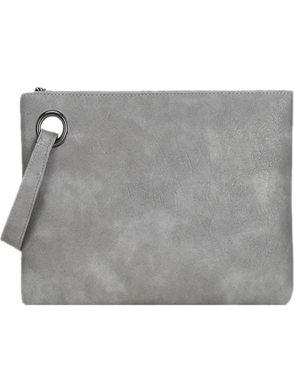 Women’s Grey Wristlet Clutch Wedding Handbags Purse Party Evening Bag